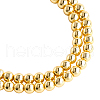 OLYCRAFT 2 Strand Electroplate Non-magnetic Synthetic Hematite Beads Strands G-OC0002-23B-1