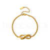 Elegant Stainless Steel Infinity Link Bracelets FI6719-1-1