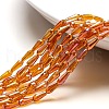 Electroplate Transparent Glass Beads Strands EGLA-L015-FR-A09-1