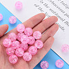 Transparent Crackle Acrylic Beads MACR-S373-66B-N02-4