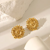 Sunflower Stainless Steel Stud Earrings for Women JS4274-1-2