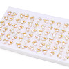Mother's Day Jewellery Brass Natural Pearl Stud Earrings PEAR-N020-06T-4