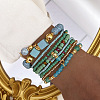 8Pcs 8 Styles Glass Seeded Beaded Stretch Bracelet Set WG2CB6D-04-1