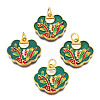 Alloy Enamel Pendants ENAM-N056-050-2