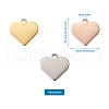 304 Stainless Steel Charms STAS-BT0001-03-10