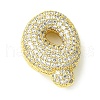 Rack Plating Brass Cubic Zirconia Pendants KK-S378-02G-Q-1