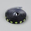 5 Yards Tennis Theme Polyester Printed Grosgrain Ribbon OCOR-WH20005-15D-2