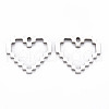 Non-Tarnish 201 Stainless Steel Pendants STAS-N088-29P-NR-1