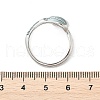 Brass Cubic Zirconia Cuff Rings for Women RJEW-S401-01P-5