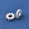 Brass Micro Pave Clear Cubic Zirconia Beads KK-K300-02B-S-2