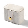 Rectangle PU Leather Jewelry Ring Storage Boxes CON-K002-06D-1