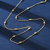 Brass Satellite Chains Necklaces for Women NJEW-D302-67G-2