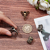  4Pcs 4 Style Brass EDC European Beads FIND-NB0005-02-3