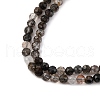 Natural Black Rutilated Quartz Beads Strands G-RM250104-C3-5