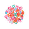 Translucent Frosted Resin Cabochons CRES-CJ0001-17-6