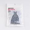 DIY Craft Beads 6/0 Ceylon Round Glass Seed Beads X-SEED-A011-4mm-156-3