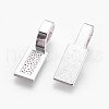 Tibetan Style Alloy Glue-on Flat Pad Bails TIBE-4710-S-NR-1
