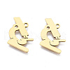 Ion Plating(IP) 201 Stainless Steel Pendants STAS-T044-241G-1