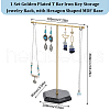 SUNNYCLUE 1 Set Golden Plated T Bar Iron Key Storage Jewelry Rack ODIS-SC0001-03A-2