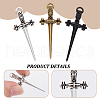 UNICRAFTALE 45Pcs 3 Colors Tibetan Style Alloy Pendants TIBEP-UN0001-23-5