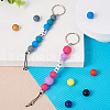 120Pcs 12 Colors Silicone Beads SIL-TA0001-18-9
