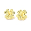 Brass Stud Earrings EJEW-P303-05G-4