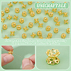 Unicraftale 60Pcs Rack Plating Flower Brass Beads FIND-UN0016-26-4