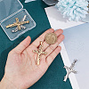 Unicraftale 4Pcs 2 Colors 304 Stainless Steel Pendants STAS-UN0045-98-4