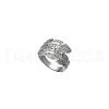 DIY fashionable stainless steel ring with non fading color PQ6554-3-1