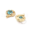 Brass Micro Pave Cubic Zirconia Pendants KK-A259-15G-2