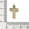 Brass Pave Black & Clear Cubic Zirconia Connector Charms KK-M101-02I-G01-3
