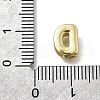 Brass Micro Pave Cubic Zirconia Letter Multi-Strand Links KK-D295-32G-04-3