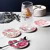 Porcelain Coasters AJEW-WH0133-005-6