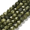 Natural Chinese Jade/Xinyi Jade Beads Strands G-G203-08G-1