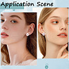 Beebeecraft 4 Pairs Sport Ball Alloy Stud Earrings for Women EJEW-BBC0001-52A-5