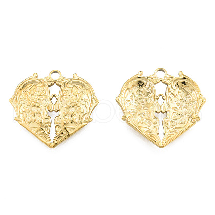 Ion Plating(IP) 201 Stainless Steel Pendants STAS-N098-257LG-1