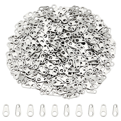 Unicraftale 1000Pcs 316 Surgical Stainless Steel Chain Tabs STAS-UN0053-18-1