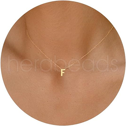 Brass Pendant Initial Necklaces for Women FS-WG1D7F7-19-1