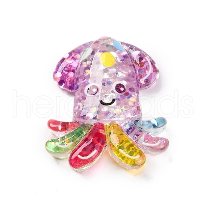 Marine Organism Theme Resin Cabochons RESI-Q010-01F-1