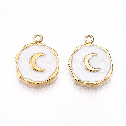 304 Stainless Steel Pendants STAS-N108-10A-G-1
