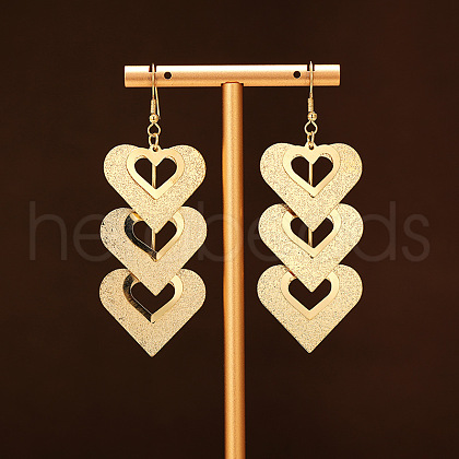 Alloy Dangle Earrings EJEW-S260-01A-G-1