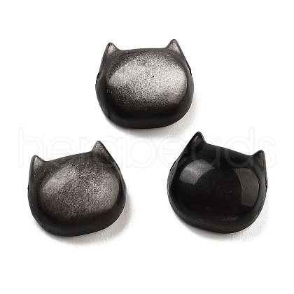 Natural Golden Sheen Obsidian Beads G-H007-03D-1