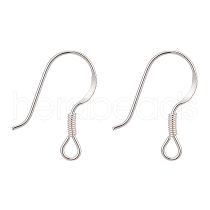925 Sterling Silver Earring Hooks STER-G011-09-1