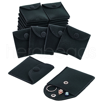 Velvet Jewelry Flap Pouches with Snap Button TP-WH0007-10B-1