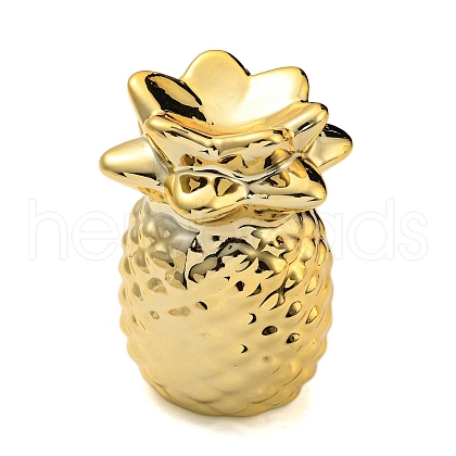 Porcelain Pineapple Figurines DJEW-G045-01B-1