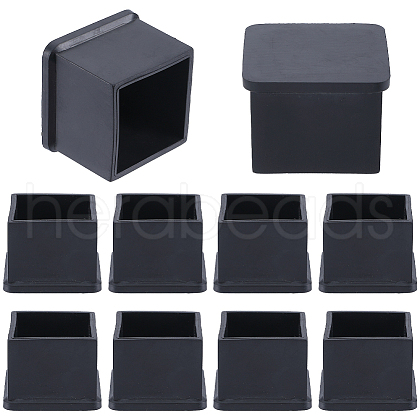 Square Shaped Plastic Furniture Leg Covers KY-WH0048-34C-1