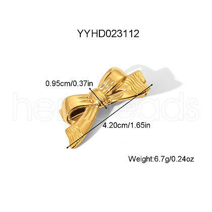 Stainless Steel Alligator Hair Clips for Women Side High-end Hair Accessory WY3870-5-1