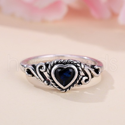 Brass Micro Pave Cubic Zirconia Finger Rings for Women FS-WGE7315-04-1