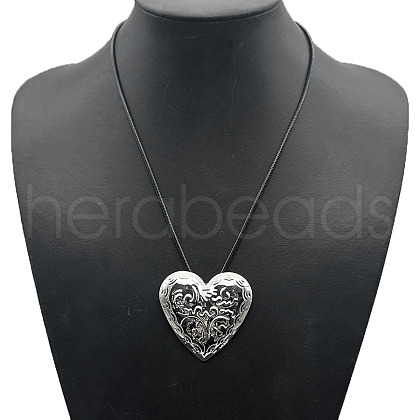 Alloy Pendant Necklace Round Heart Love Flower Fish Pendant Necklace DX5218-2-1