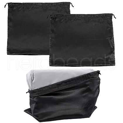 Beebeecraft 2Pcs Polyester Satin Pouches ABAG-BBC0001-18B-1